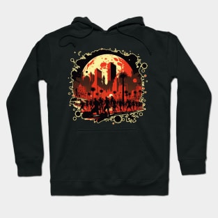 Red Moon Rising: Zombies on the Strip Hoodie